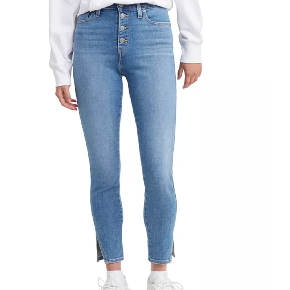 Levi’s 721 High Rise Skinny Ankle Exposed Button Fly